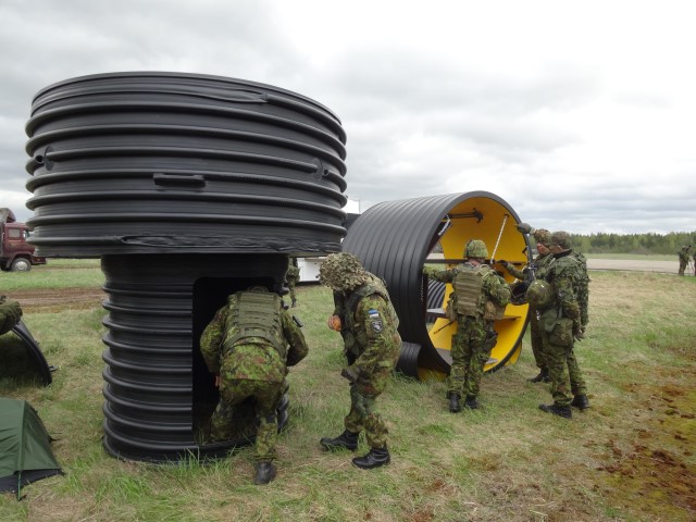Different models and parts of Krah pipe bomb shelter