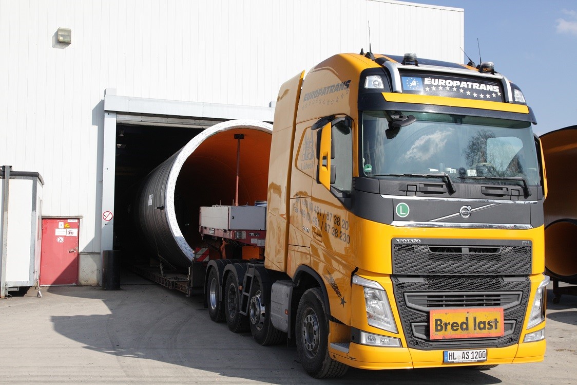 Pipe is leaving the factory
