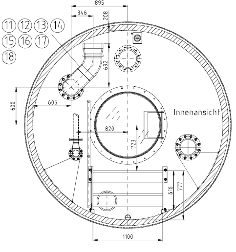 Extract from workplan - View of pressurized door