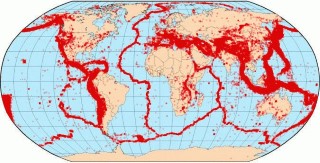 Worldwide high seismic regions