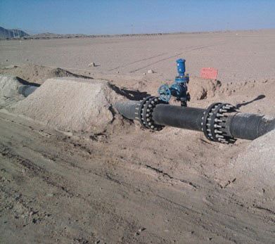 Underground water conduit to be reconstructed