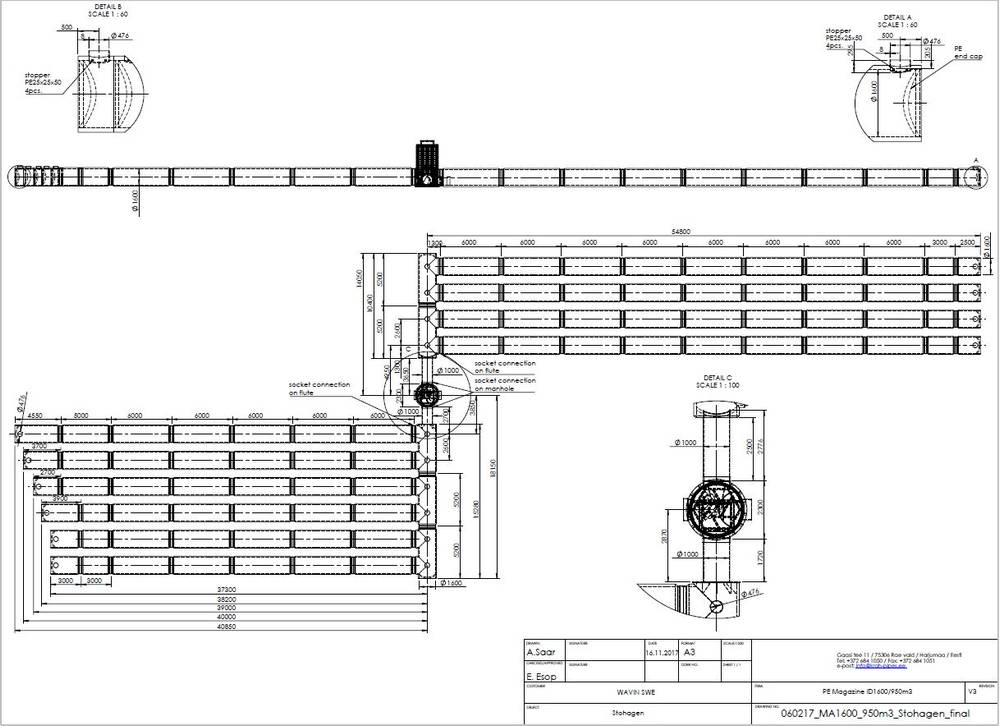 Underground water conduit to be reconstructed