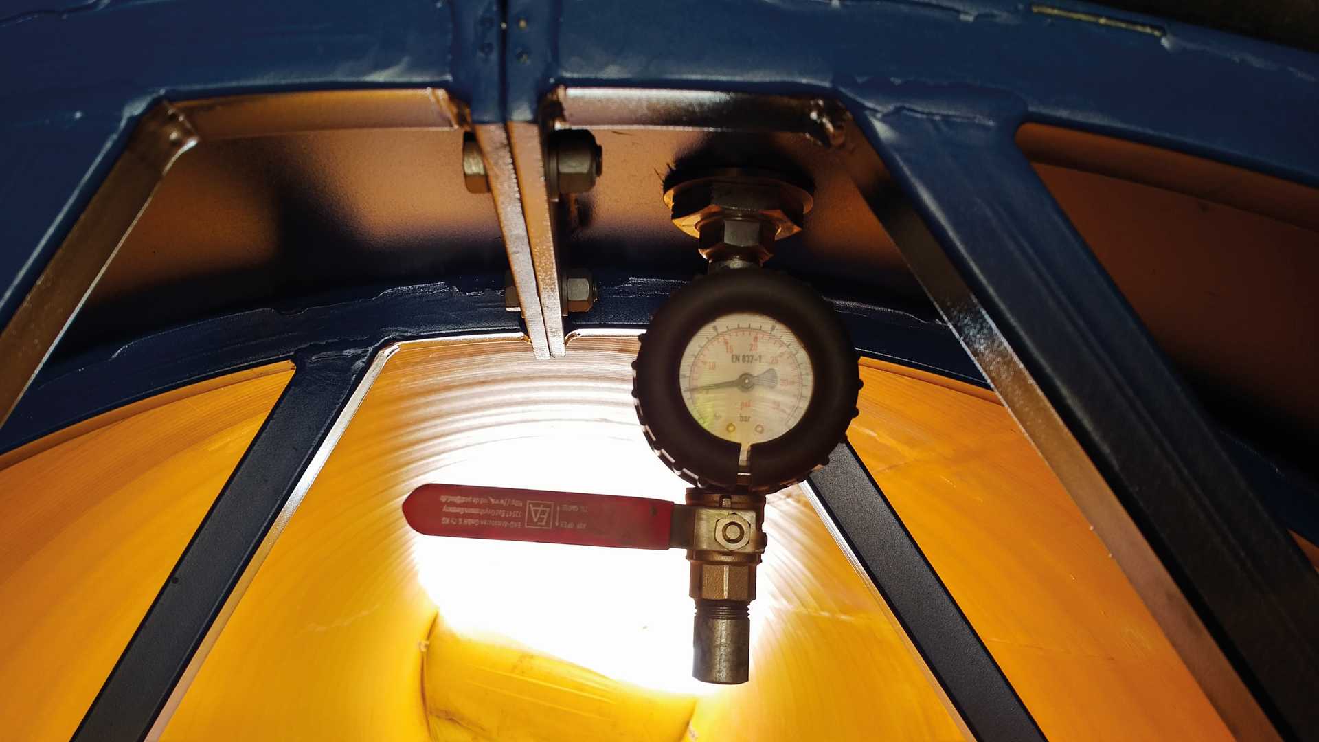 Tightness test on a Krah pipe