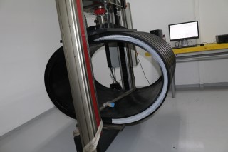 testing of pipe stiffness and flexibility