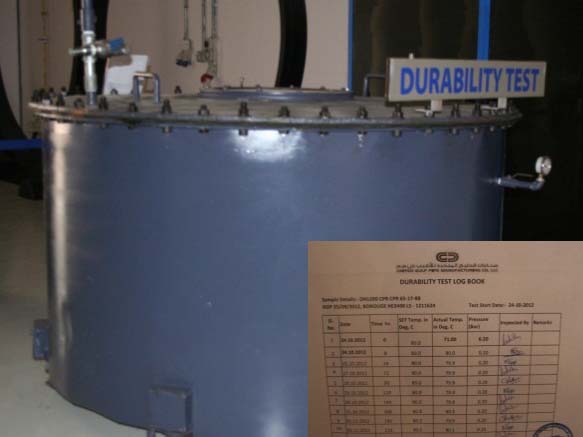 Pic 8: durability test acc. DIN EN ISO 14830 (vacuum test at 80°C)
