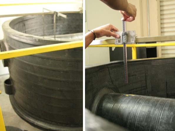 Pic 9: Test of structural integrity acc. DIN EN ISO 14830, vacuum test at 20°C,  free assembled test set-up