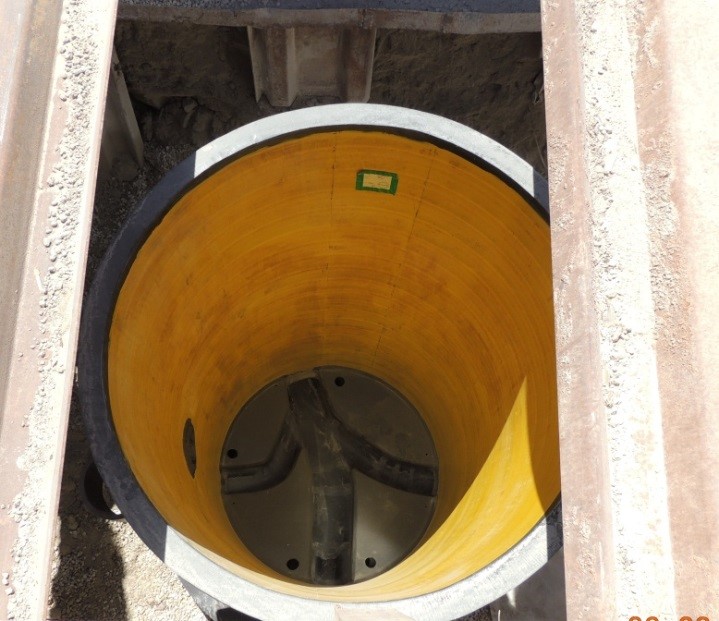 Figure 15: Access holes for pouring of liquid concrete (as required) 